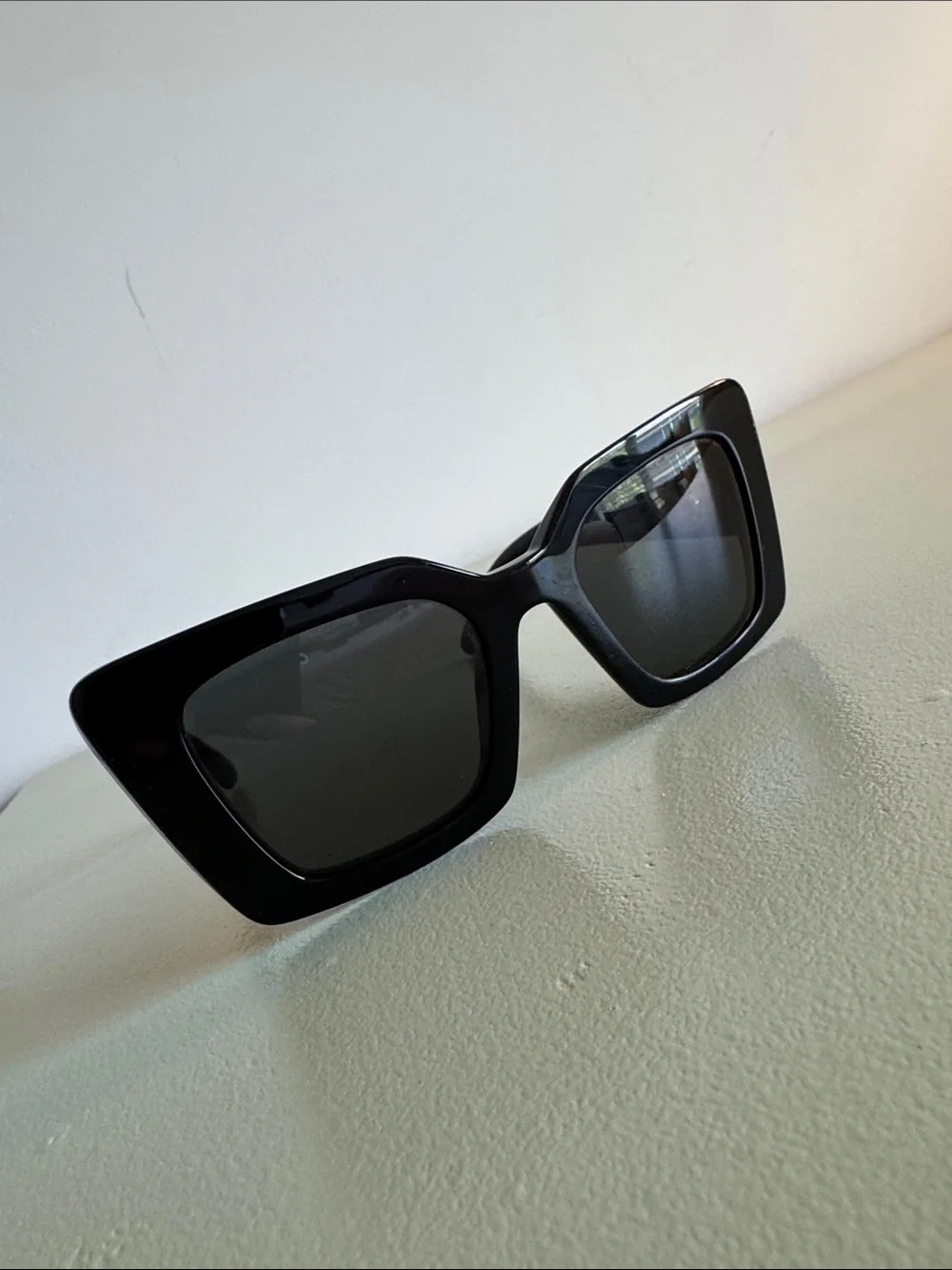 Burberry Oversized Square Black Sunglasses